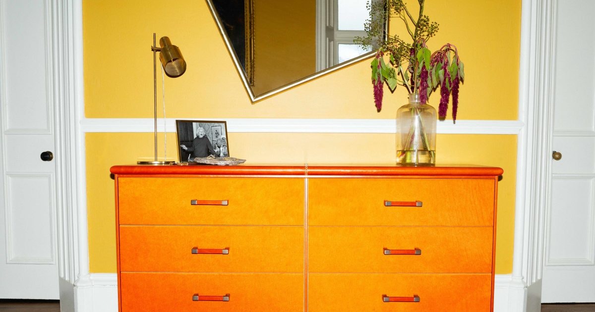 strapless open back dress Orange Brown Rustic Vintage 9-Drawer Wooden Dresser – Distressed Farmh –  Golden Lotus Antiques main image 0